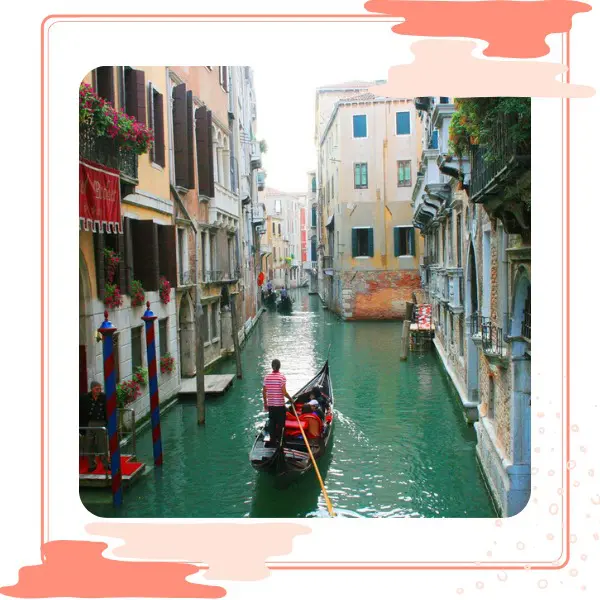 Veneza passeio romântico casal