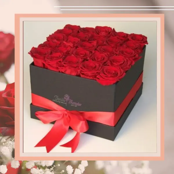 caixa de rosas para namorada