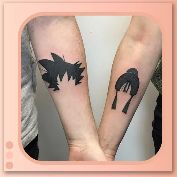 tatuagem de goku para casal