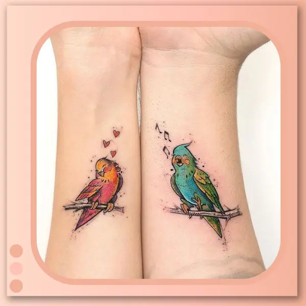 Tatuagem Pássaros Cantando