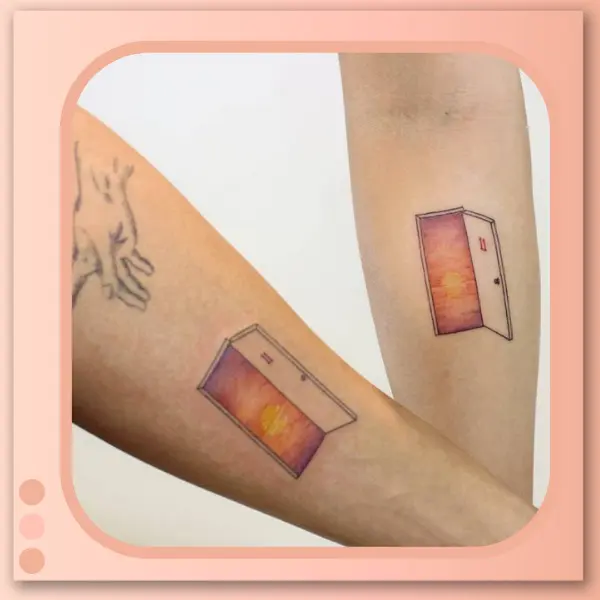 tatuagem para casal porta