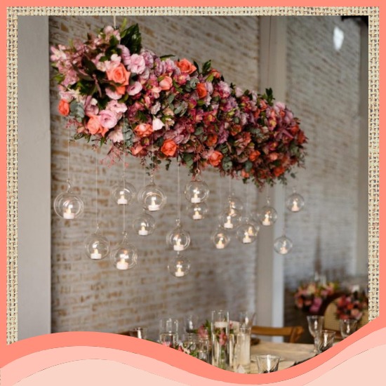 decoracao de casamento rustico flores e luzes
