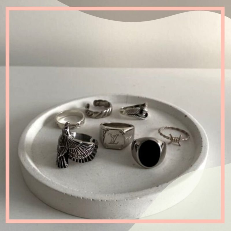 anéis masculinos de prata design