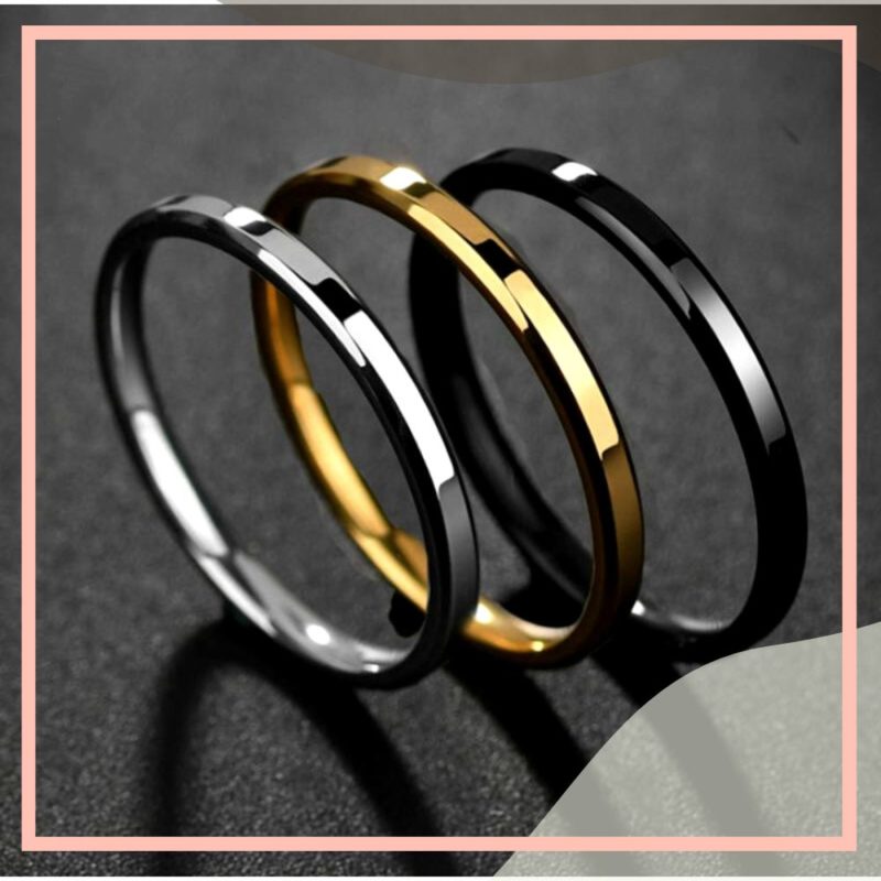 anel masculino fino prata ouro e preto