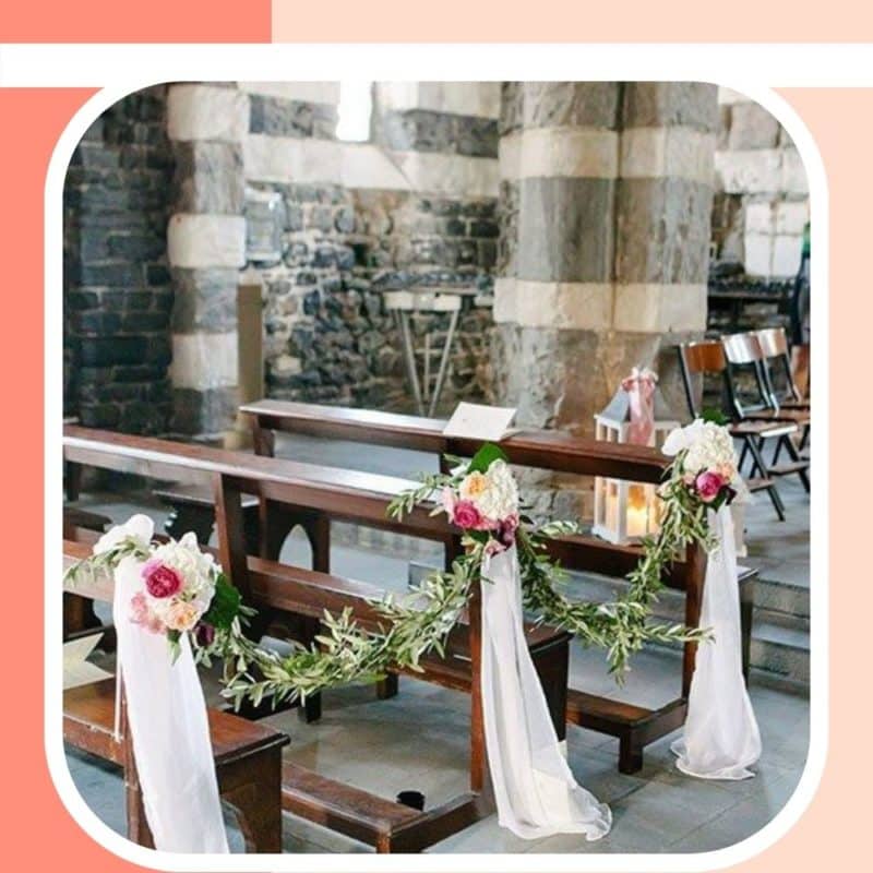 decoração de igreja para casamento simples e bonita