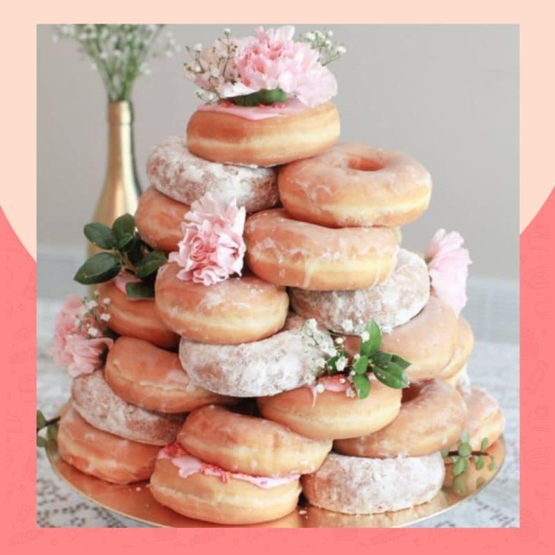 doce para casamento donuts