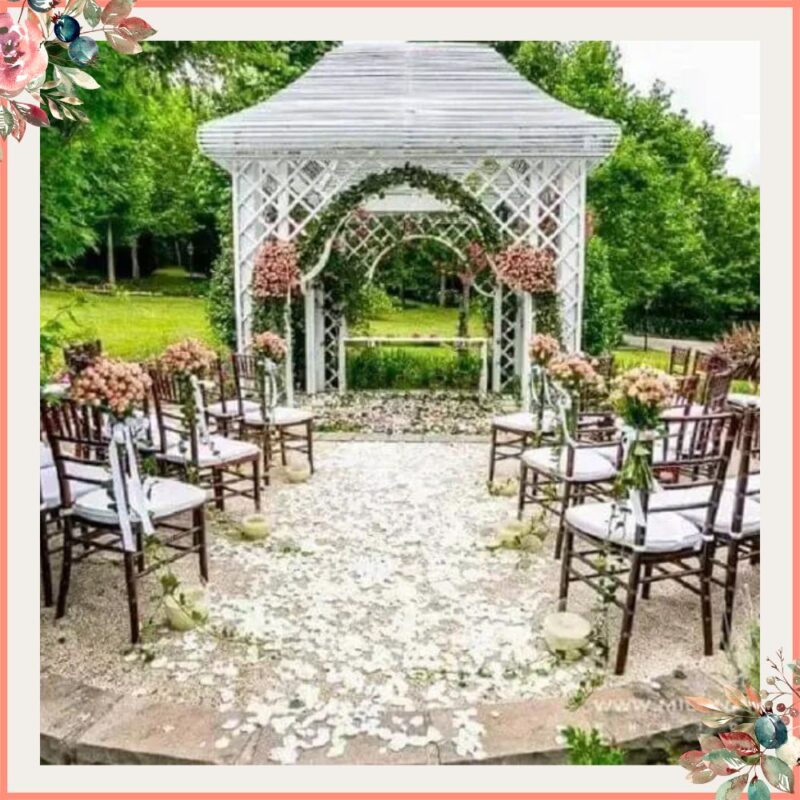 mini wedding decoração jardim lindo