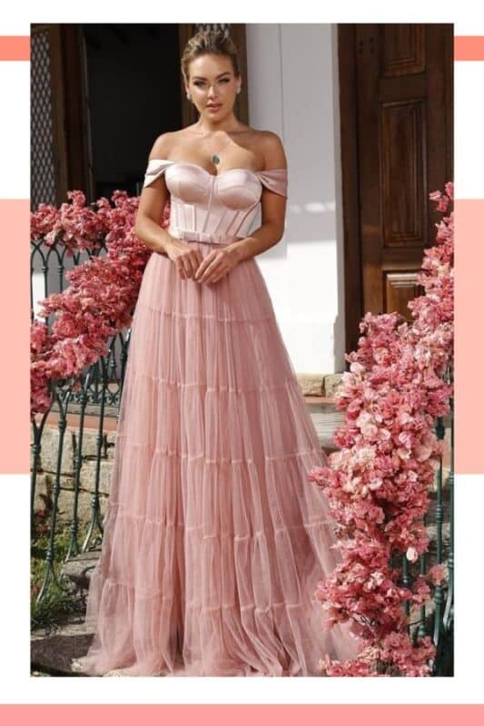 vestido de noiva rosa claro champagne