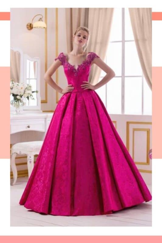 vestido de noiva rosa pink princesa 