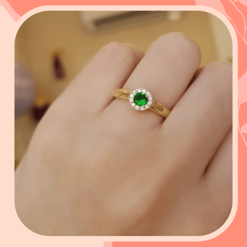 anel de formatura esmeralda feminino