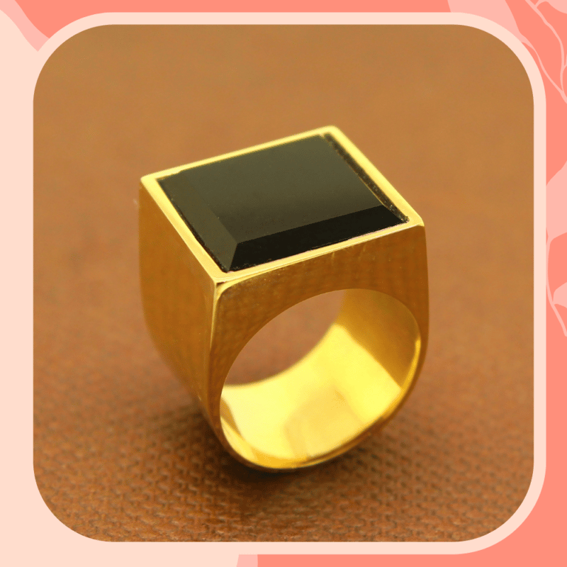 anel de formatura onix ouro
