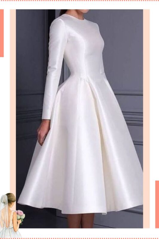 vestido de noiva civil brilhante