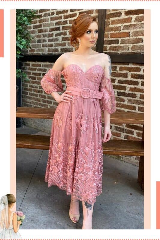 vestido de noiva civil diferente rosa