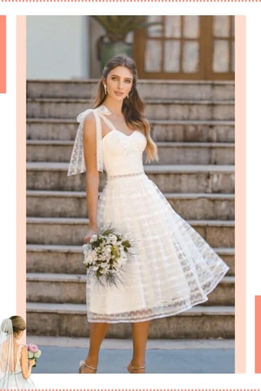 vestido de noiva civil romântico