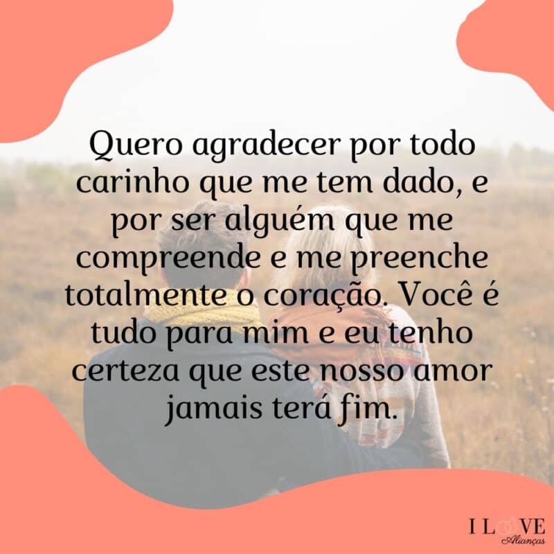 agradeço pelos 5 anos de casamento