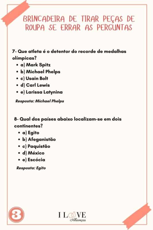 DINÂMICA PARA CASAIS - PERGUNTAS E RESPOSTAS 