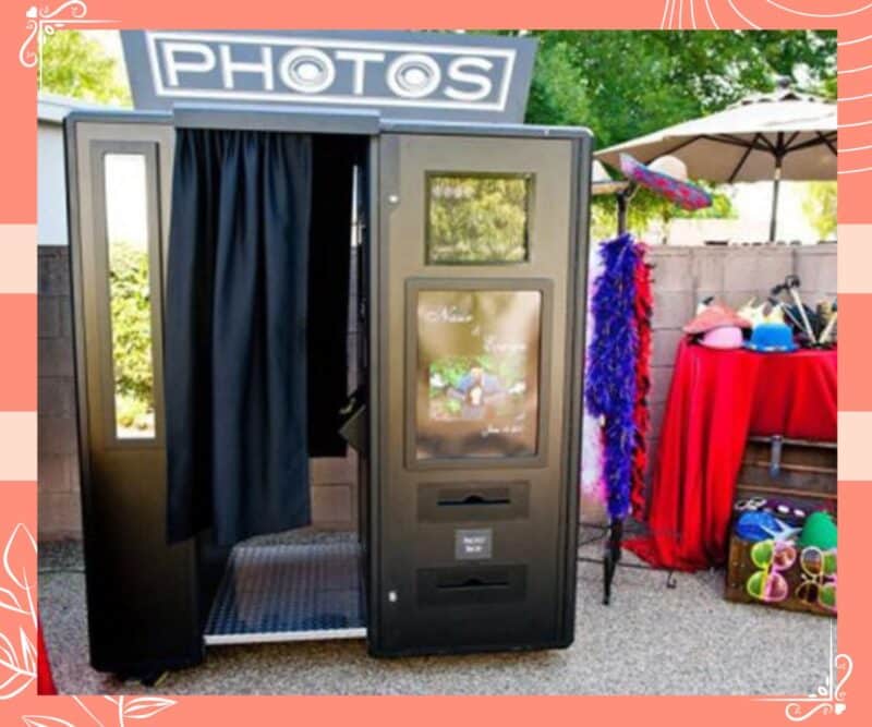 ideias criativas para casamento cabine de fotos