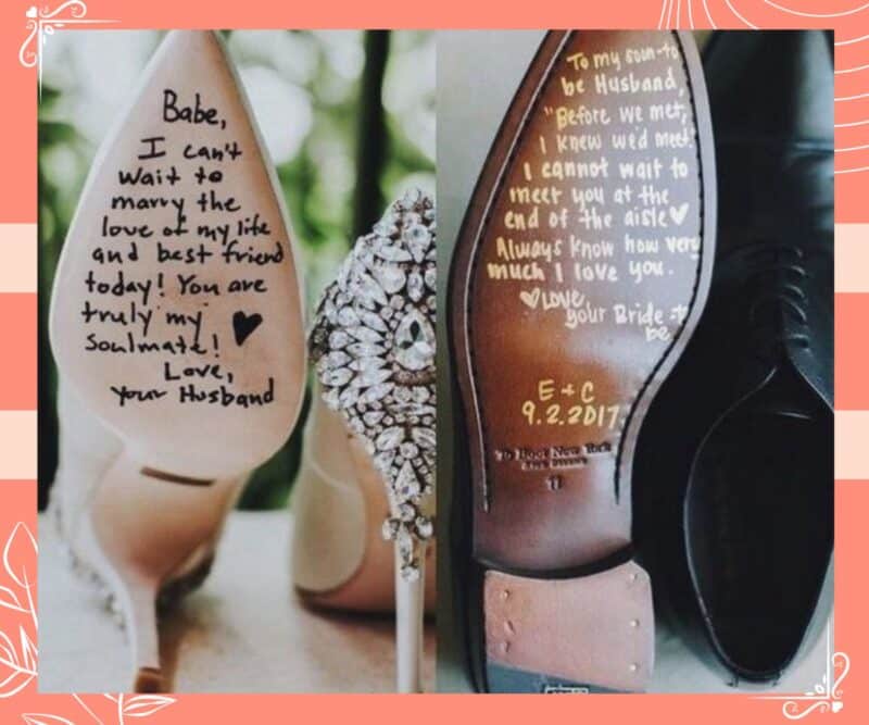 ideias para casamento diferentge sola do sapato dos noivos