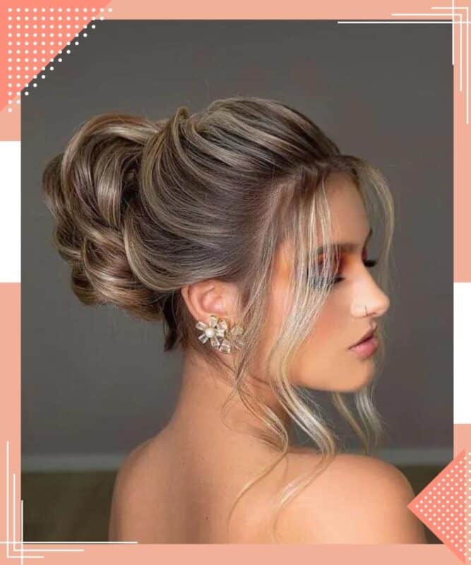 penteado delicado coque para madrinha de casamento