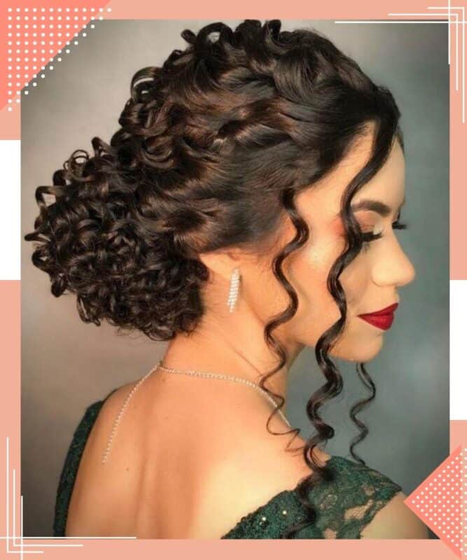 penteado maravilhoso para madrinha de casamento enrolado