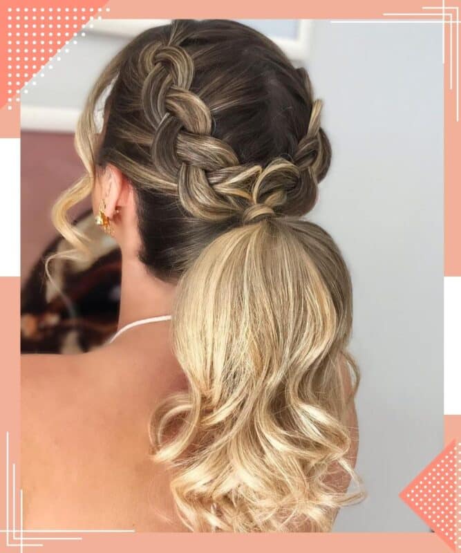 penteado para madrinha de casamento com tranças