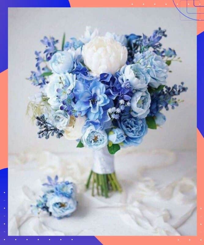rosas azuis casamento