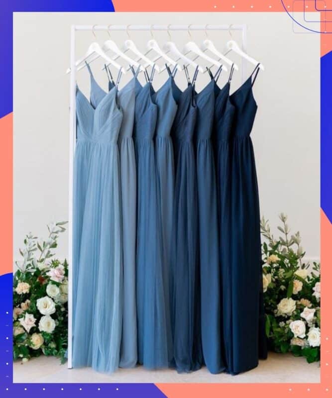 vestidos azuis para madrinhas de casamento