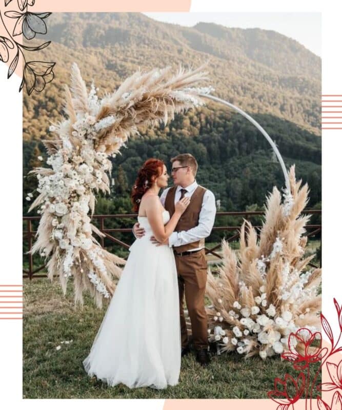 arco de flores para casamento diferente