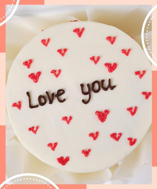 bento cake namorado love you