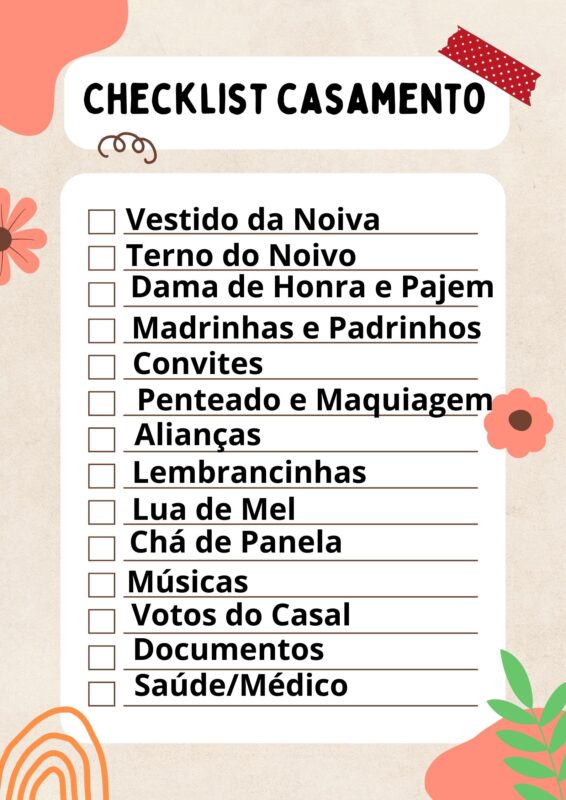 checklist casamento 2