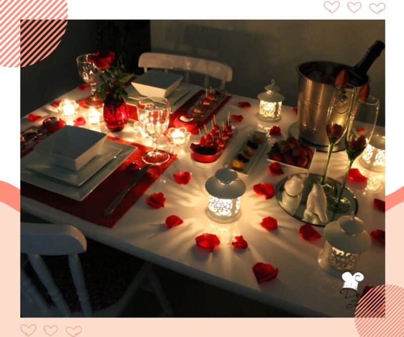 jantar romântico para casal mesa com velas românticas