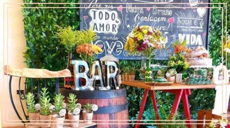 convite chá bar digital