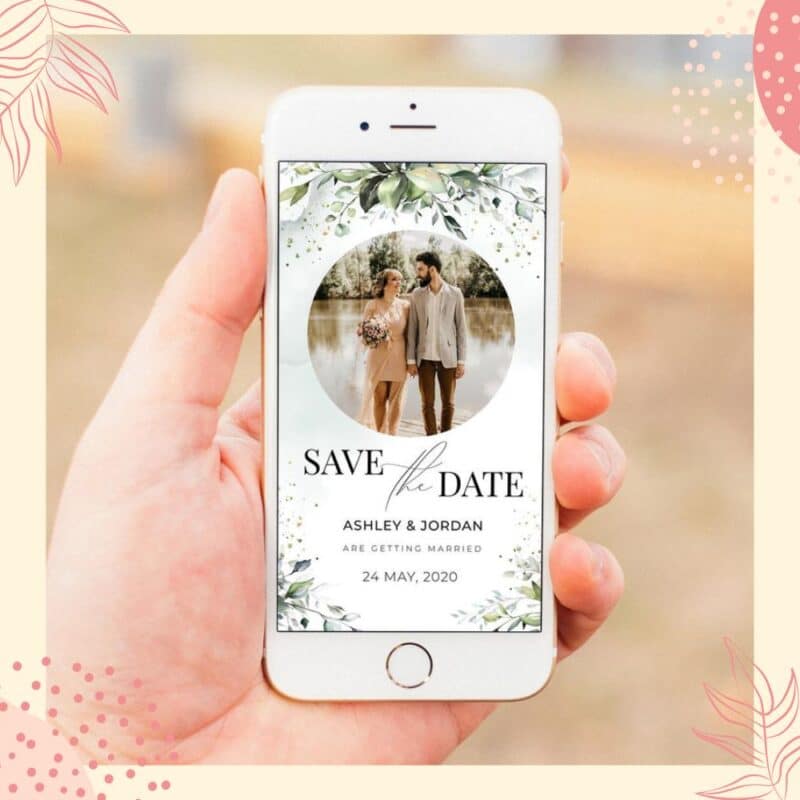 save the date no site de casamento