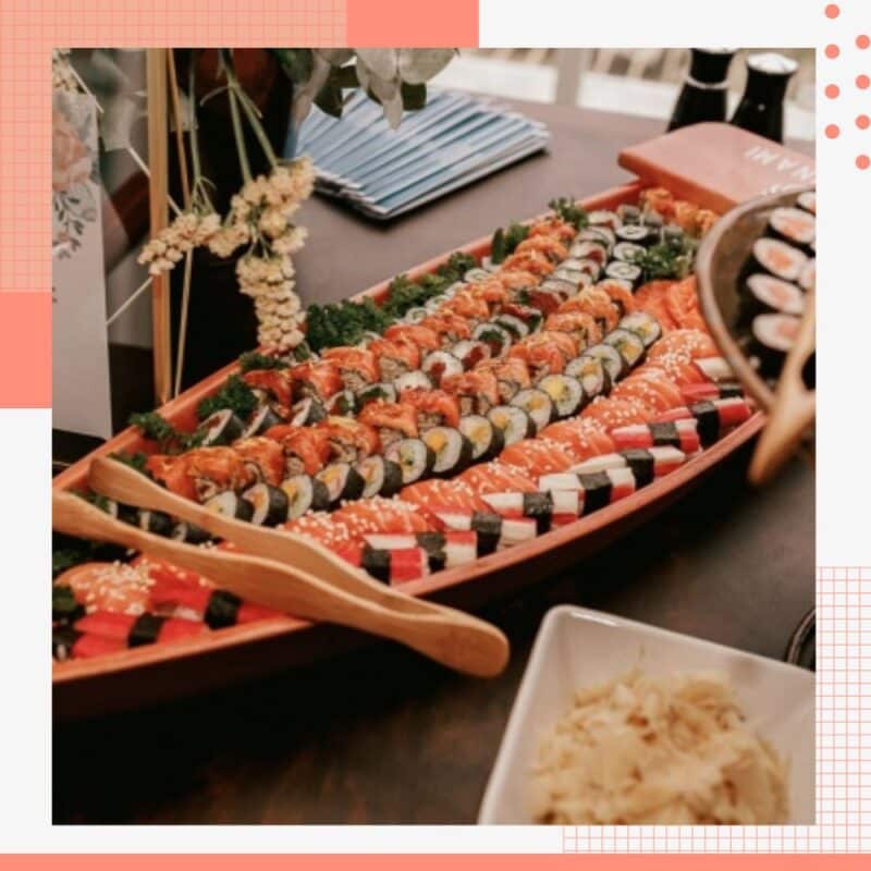 sushi de casamento