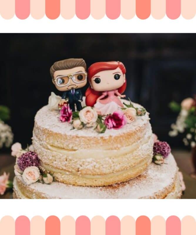 topo de bolo de casamento noivos modernos