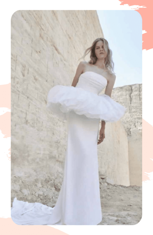 vestido de noiva tendencia de 2024 longo rodado