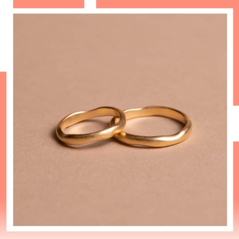 aliança de casamento ouro