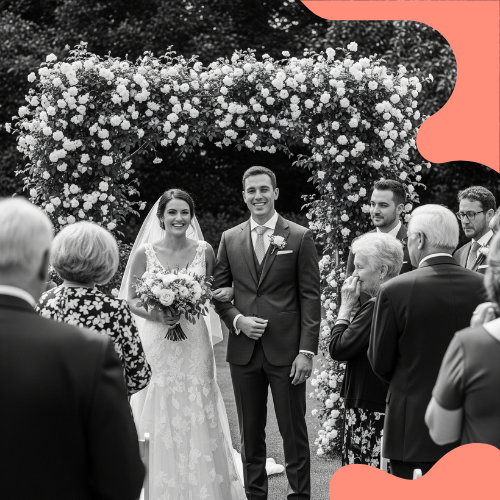 FOTO DE CASAMENTO EM PRETO E BRANCO