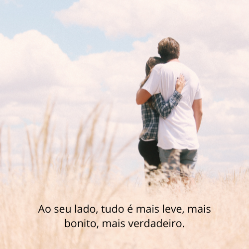 frase com foto para legenda casal amor